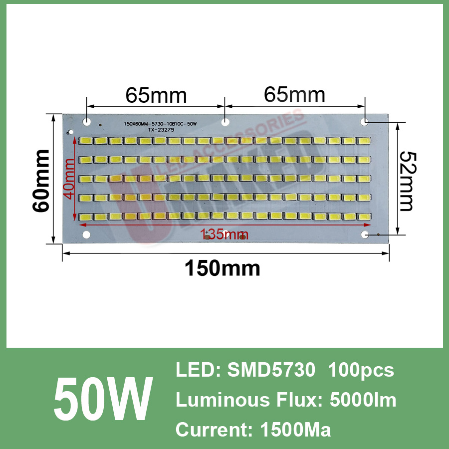 10pcs Full Power LED Floodling - مراجعة Flood Tray Table وسعره