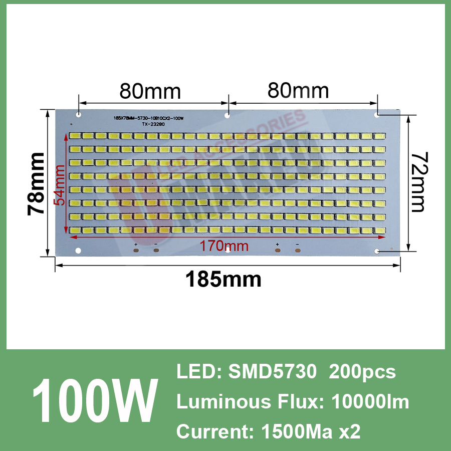 10pcs Full Power LED Floodling - مراجعة Flood Tray Table وسعره