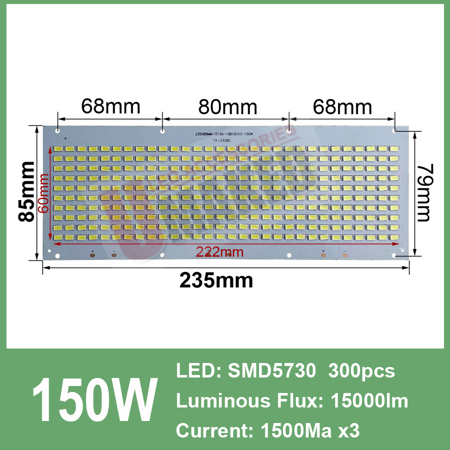 10pcs Full Power LED Floodling - مراجعة Flood Tray Table وسعره