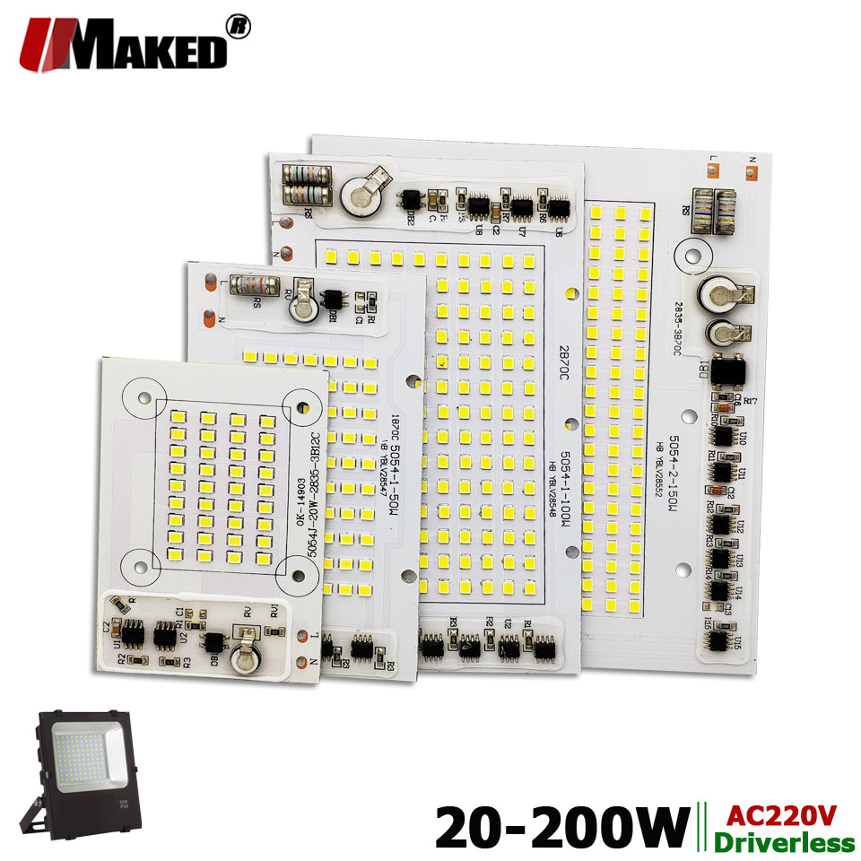 AC220V LED PCB 20W 30W 50W 100 - مراجعة Flood Tray Table وسعره